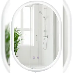 DELUKE Badspiegel BERN 70x50 mit Bluetooth 50x3,5x70cm, Glas, Klarglas Badezimmerspiegel Wandspiegel