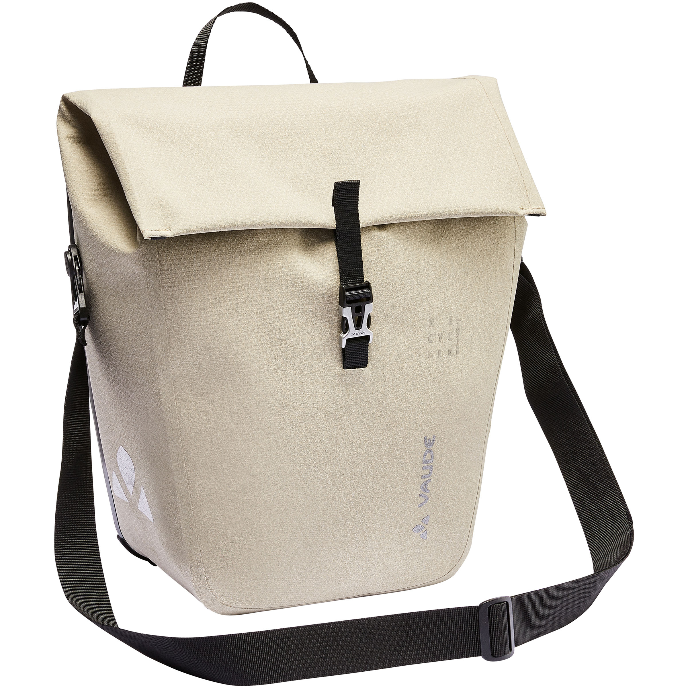 Vaude Recycle Pro Single Fahrradtaschen beige Größe 22L Camping Wasserdicht