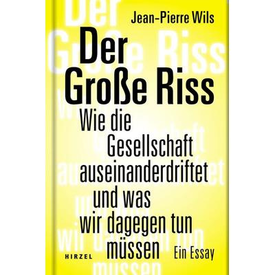 Der Große Riss, Gebundene Ausgabe von Jean-Pierre Wils, S. Hirzel Verlag, 978-3-7776-2918-6