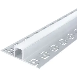 2 M Alu Profile Alu Schiene Profil Unterputz Leiste Rigips Trockenbau Gewebe für LED-Streifen Profil V