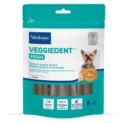 VIRBAC veggiedent fresh xs für Hunde bis zu 5 kg x 15 Stück