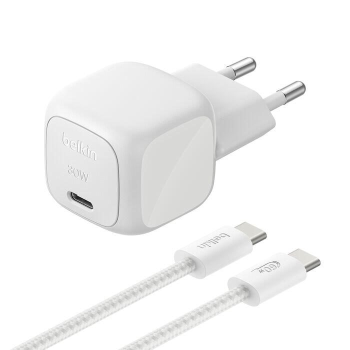 Belkin BoostCharge 30W USB-C Ladegerät, Drinnen, AC, 2 m, Grau WCA008KQ2MSL-B6