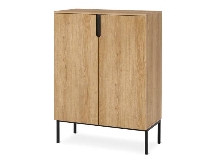 Tchibo - Highboard mit 2 Türen - 80x40x110cm - schwarz -