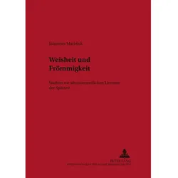 Weisheit und Frömmigkeit, Fachbücher von Johannes Marböck