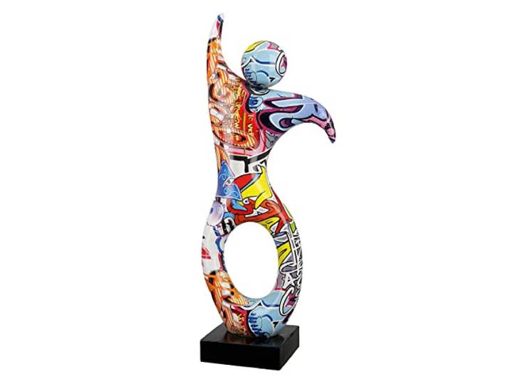 Casablanca Decoratiefiguur, sculptuur, dansers, XL, moderne kunstdecoratie van kunsthars, street art, meerkleurig, hoogte 36,5 cm