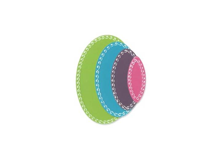Sizzix Framelits Die Set-Classic Ovals van Stacey Park, Grijs