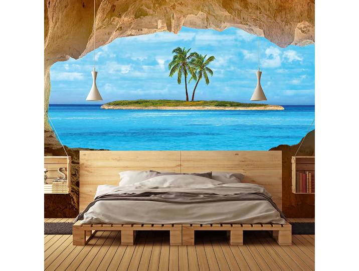 Papier peint Île paradisiaque 3 x 2cm