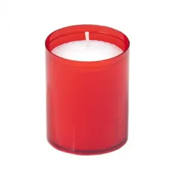 Sovie CANDLES Refill Kerzen in Rot 24 Stück im Tray - Brenndauer ca. 24 Stunden