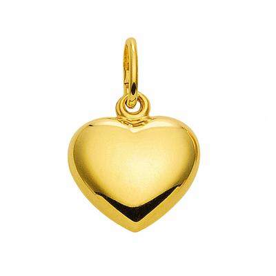 Herzkette ADELIA´S "Halskette - Herzkette mit Anhänger Herz aus 585 Gold", gold, Halsketten, Damen, Gelbgold 585 Gold, Gelbgold 585, Gold, Herzkette, Schmuckset mit bis 45 cm stufenlos verstellbarer 925 Silber Halskette