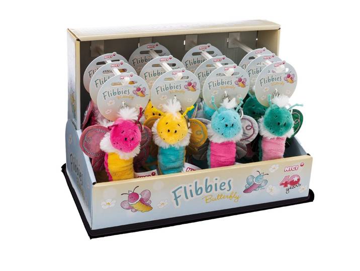 Nici Plüschfigur Nici 62882 Sortiment Schlüsselanhänger Flibbies Schmetterling