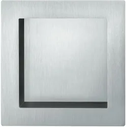 FSB, Möbelgriff, Schiebetürmuschel 42 4253 Edelstahl matt quadratisch blind Länge 70 mm Breite 70 mm
