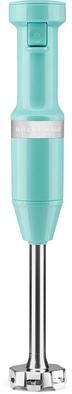 KitchenAid Corded Variable-Speed Immersion Blender in Aqua Sky with Blending Jar