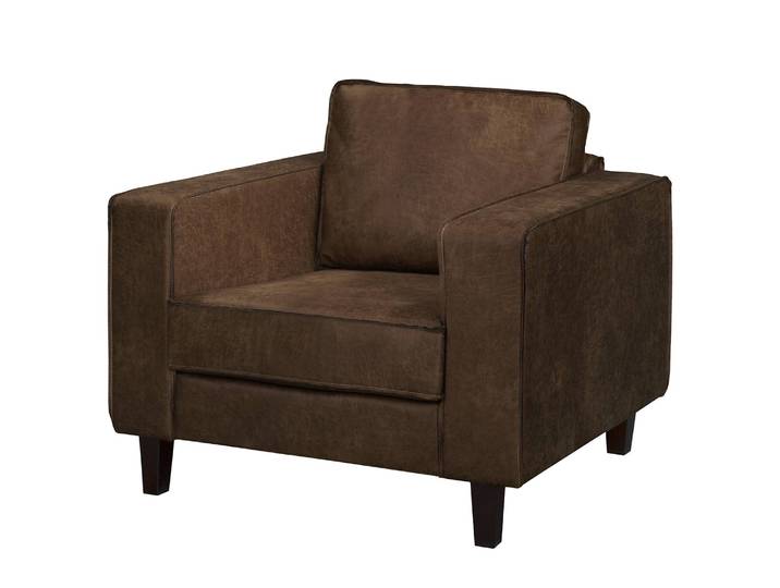 Sessel Braun/Dunkelbraun Mischgewebe Xia 94 x 86 x 90cm