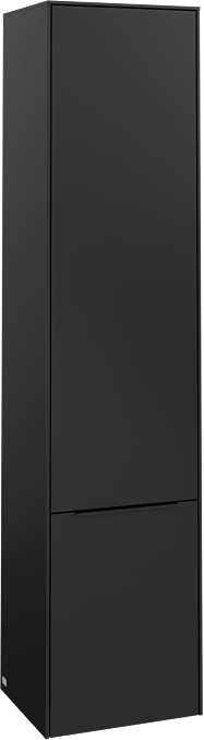 Villeroy und Boch Subway 3.0 Hochschrank C58701VL 40x171x36,2cm, Schanier rechts/Griff Volcano black, volcano black