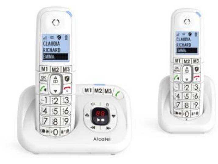 Alcatel - Téléphone Sans Fil Xl785 Voice Duo Blanc