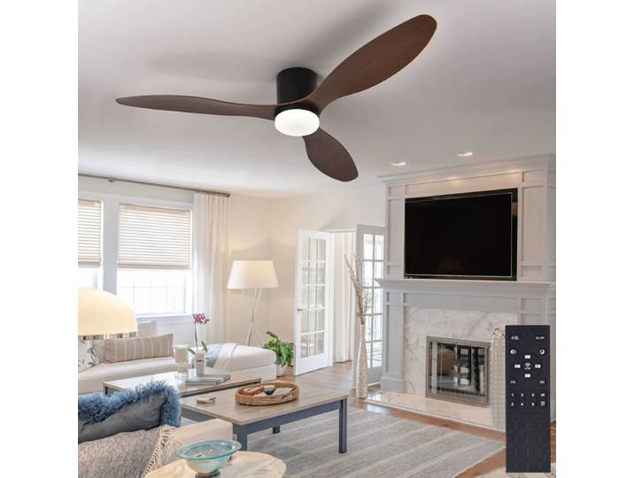 42 50 pouces moderne LED ventilateur de plafond lumières avec télécommande ventilateur électrique lumière 3 pales 6 vitesses DC ventilateur de plafond minimaliste