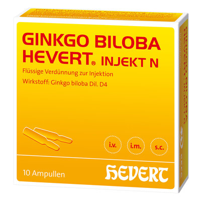 Hevert-Arzneimittel GmbH & Co. KG GINKGO BILOBA HEVERT injekt N Ampullen 10X2 ml 18092853