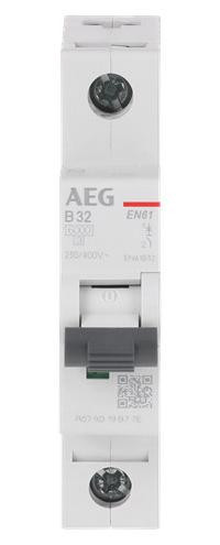 AEG Busch-Jäger Elfaplus overstroombeveiligingsschakelaar, 6kA, B32A, 1-polig