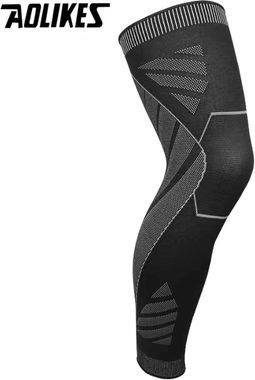 Inspire Curations AOLIKES Full Leg Compression Sleeve With Knee Support For Weightlifting Running And Sports black 1pcs xl