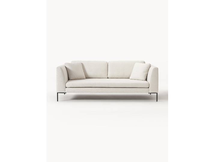 Sofa Emma (3-Sitzer) mit Metall-Füßen