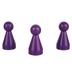 Halmakegel.com Halmakegel - Pöppel - lila - violett - KS - 20 x 40 mm 241467