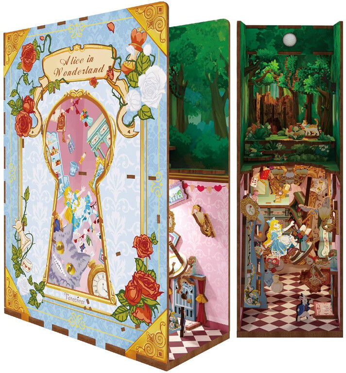 Book Nook Alice in Wonderland - Tonecheer