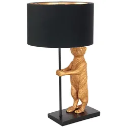 Tischleuchte Designlampe Wohnzimmerleuchte Schlafzimmerlampe Gold Bär-Deko