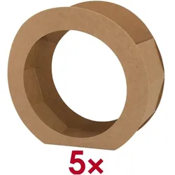 folia 5er-Pack Laternen-Rohlinge »Natur« 41
