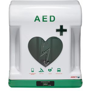ARKY Defibrillator-Schrank Core Classic, outdoor, mit Alarm, IP55, klimatisiert, für alle AED-Modelle