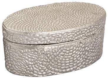 Atlas Lighting and Home Atlas Oval Pebble Aluminum Storage Box