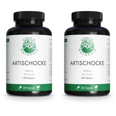 Green Naturals Artischocke 2600 mg m.10% Cynarin 2x 2x240 St Kapseln