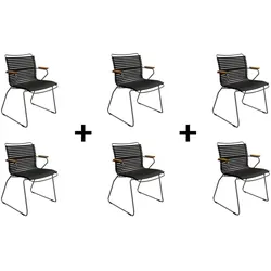 Sparset 6 tlg. Stuhl Click schwarz