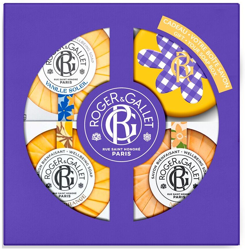 Roger&Gallet Roger&amp;Gallet - Estuche 3 Jabones Bienestar Vanille Soleil, Néroli, Bois d’Orange Roger &amp; Gallet.