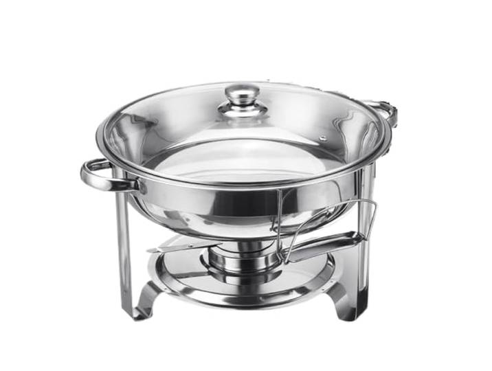 Catering-Buffet-Set Aus Edelstahl: Speisenwärmer, Chafer, Pfanne, Wasserschale, Brennstoffhalter Und Deckel for Warmhalten Langanhaltende WäRme