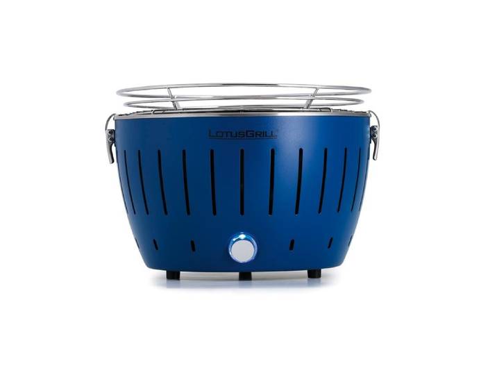 Holzkohlegrill LOTUSGRILL Tischgrill Small , blau (dunkelblau), Ø:29cm, Grills, Holzkohlegrill