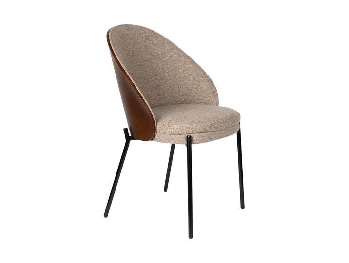 Hochwertiger Design Stuhl „Rodin“ Esche Beige/Braun Dutchbone