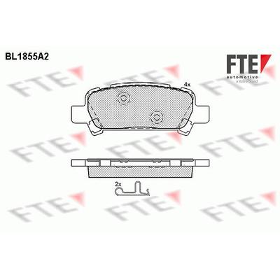 Fte Bremsbelagsatz, Scheibenbremse [Hersteller-Nr. 9010429] für Subaru