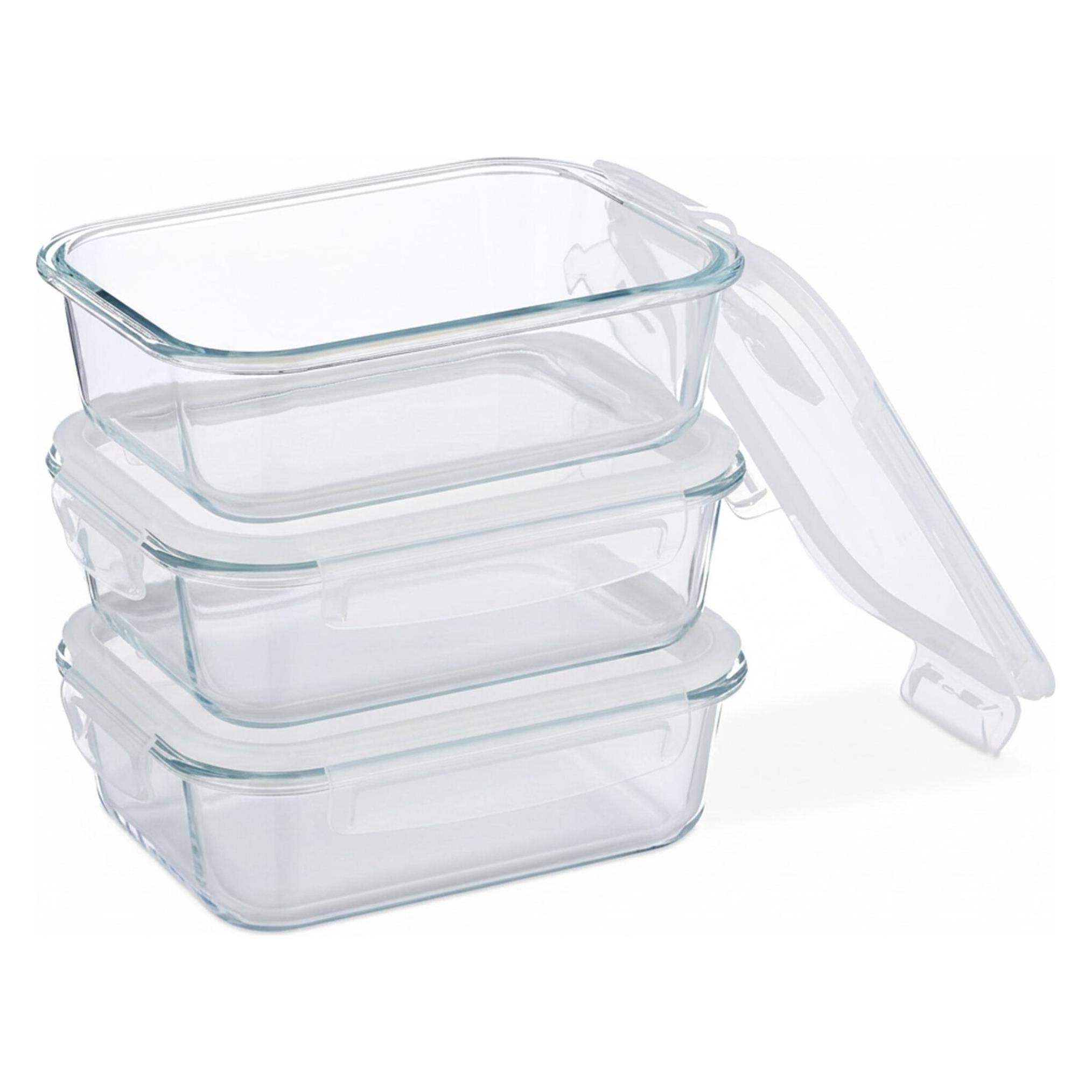 Relaxdays Glasbehälter-Set (1.04 l) (4052025862602)