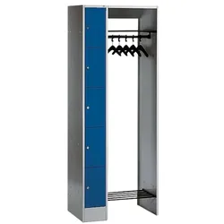 CP Offene Garderobe grau, 74x195x48 cm