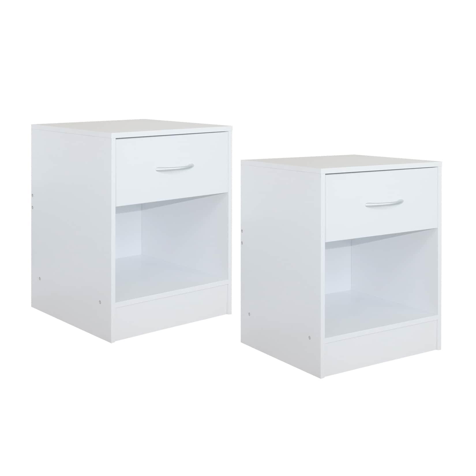 HTI-Living Nachtschrank 2er Set Thekla Weiß