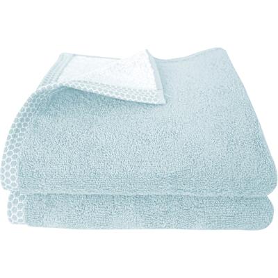 Handtücher DYCKHOFF "Pure Natural Uni", blau, B:50cm L:100cm, Frottier, Baumwolle, Handtücher, BIO Baumwolle, GOTS
