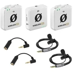 RØDE Wireless ME Dual Weiss mit 2x Smartlav und 2x ADP03, Mikrofon