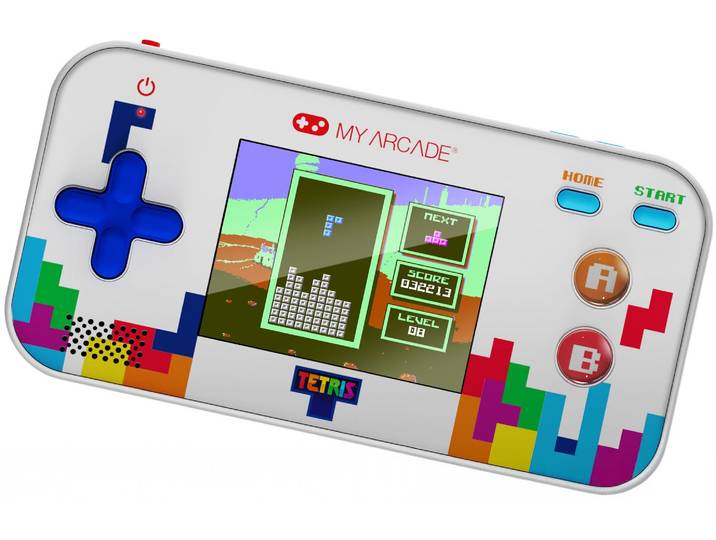 MYARCADE Retro Konsole Gamer V Tetris , bunt (weiß, blau), B:16,84cm H:13,03cm T:3,81cm, Spielekonsolen, Retro Konsole
