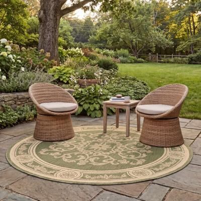 SAFAVIEH Courtyard Rochelle Indoor/ Outdoor Waterproof Patio Backyard Rug
