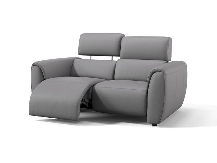 Ledersofa LIORA 2-Sitzer Relaxsofa Sofagarnitur Couchgarnitur Relaxcouch 2er Sofa mit Lordosenstütze