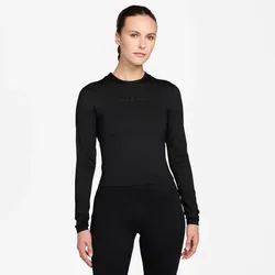 NIKE Pro Sculpt Langarmshirt Damen 011 - black/linen/black M