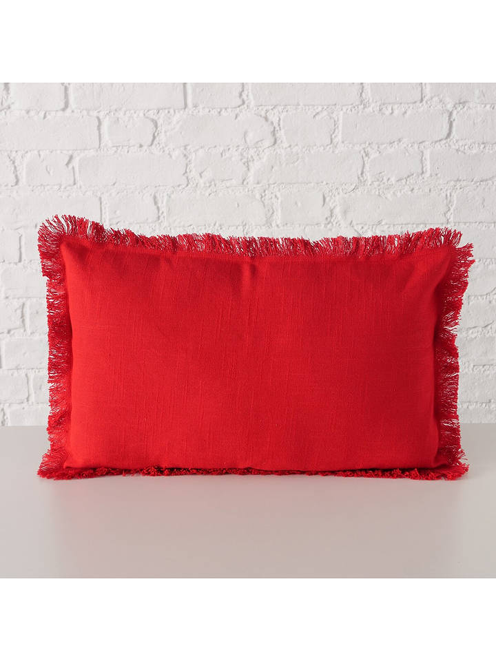Boltze Kissen "Lenea" in Rot - (L)50 x (B)30 cm - onesize
