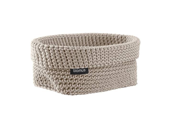 blomus Panier en textile Tela L 12x20 cm Moonbeam