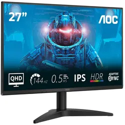 AOC Q27B36X (2560 x 1440 Pixel, 27"), Monitor, Schwarz