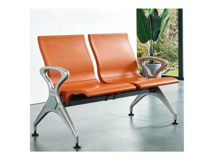 YPIOUREN Esszimmer Stühle, Sillaspara Sala de Reuniones Tragfähigkeit 750 Kg, Bequeme Rückenlehne und Armlehnen, Mäßige Festigkeit(Orange)